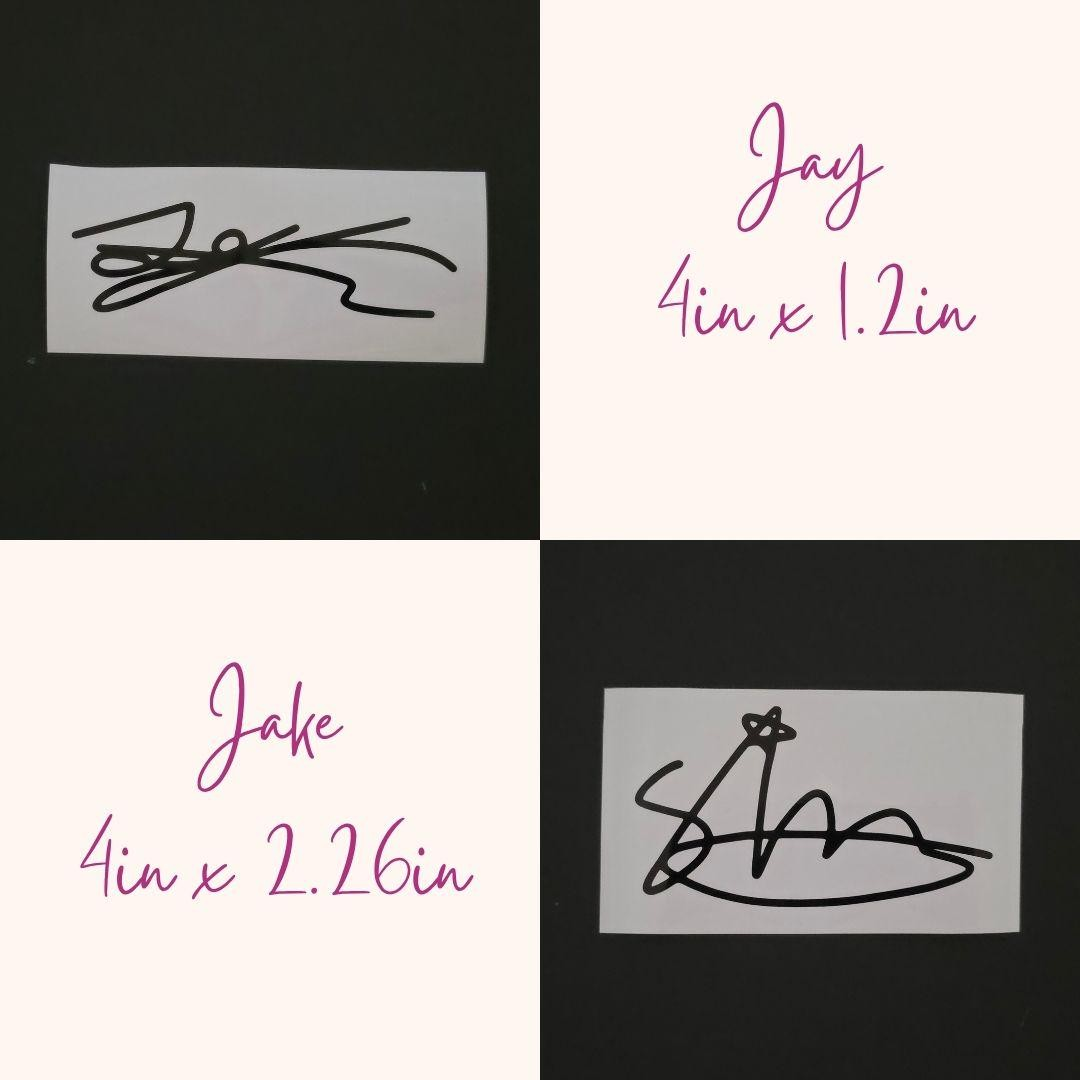 ENHYPEN Autograph Vinyl Decals (19 Colors to Choose From!)